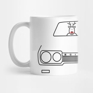 Reliant Scimitar classic British car Christmas special edition Mug